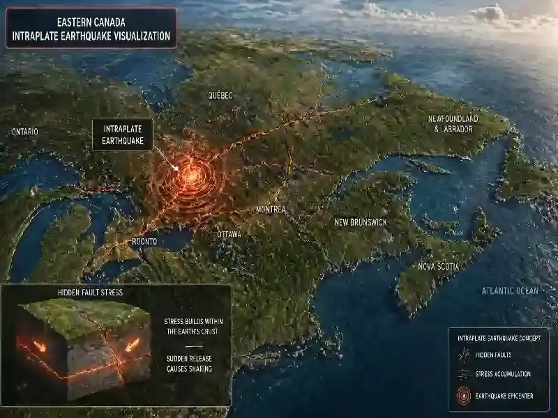 Eastern Canada intraplate earthquake visualization