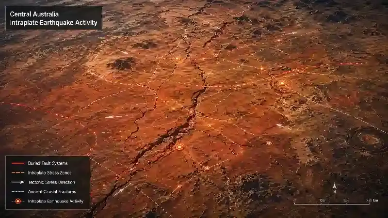 Central Australia intraplate earthquake activity