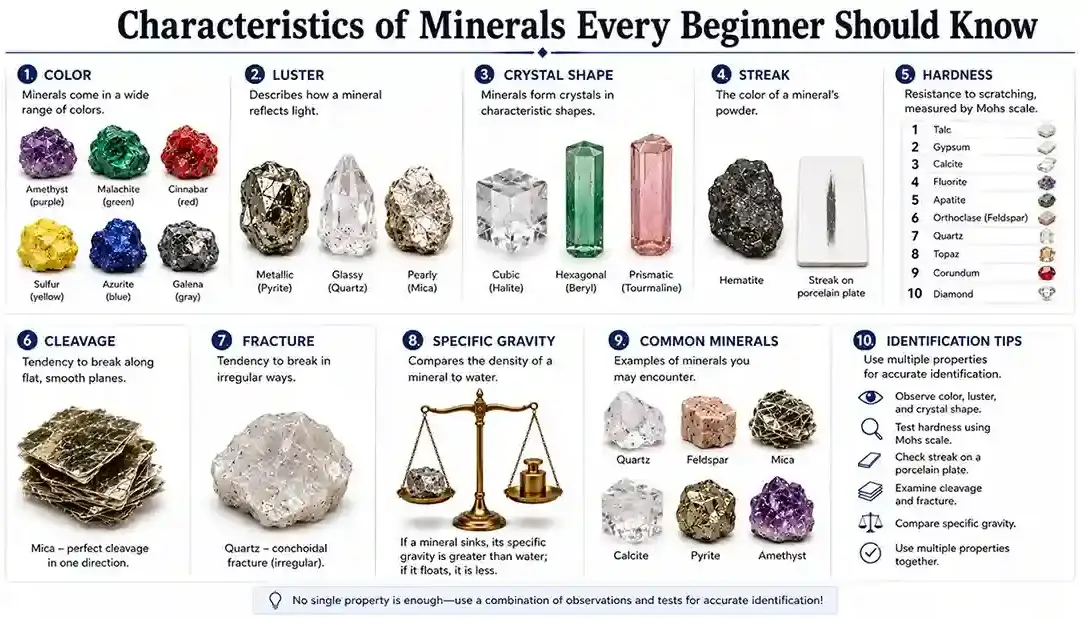Characteristics of Minerals Every Beginner Should Know