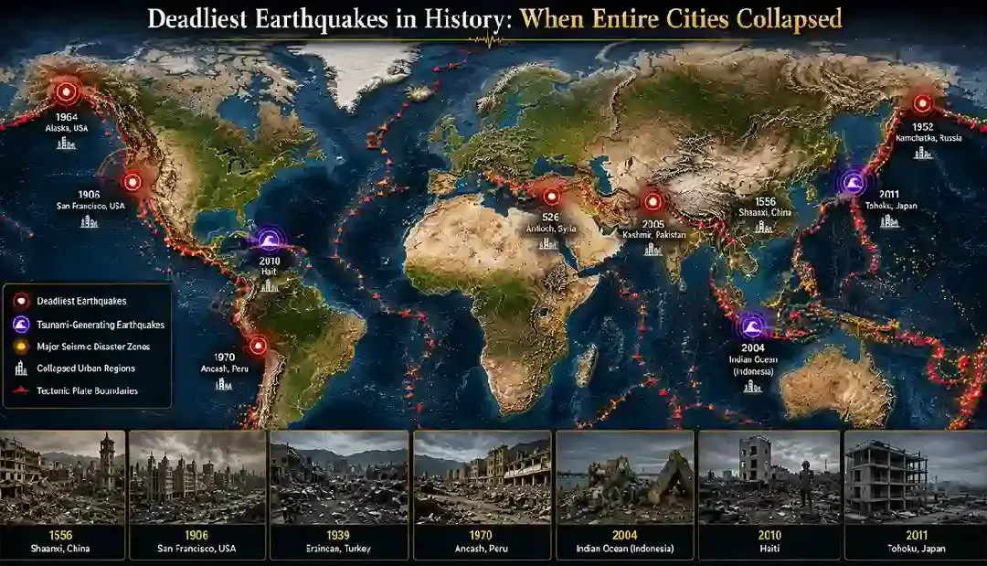 Deadliest Earthquakes in History