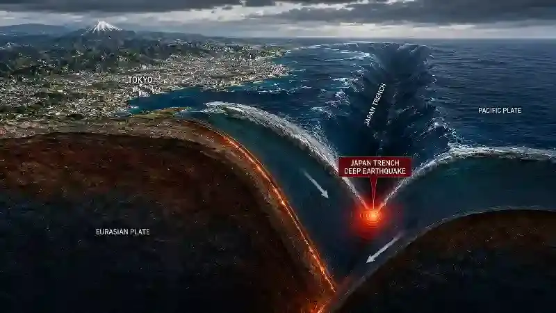 Japan Trench deep earthquake