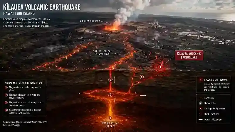 Kilauea volcanic earthquake