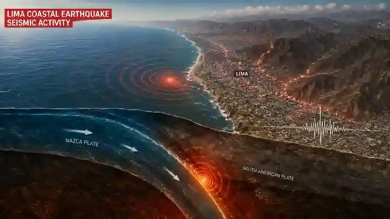 Lima coastal earthquake seismic activity