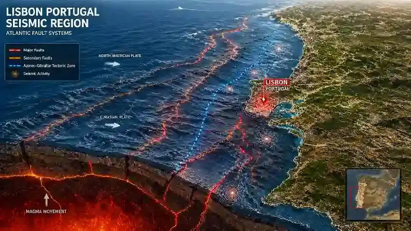 Lisbon Portugal seismic region