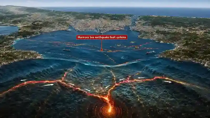 Marmara Sea earthquake fault systems