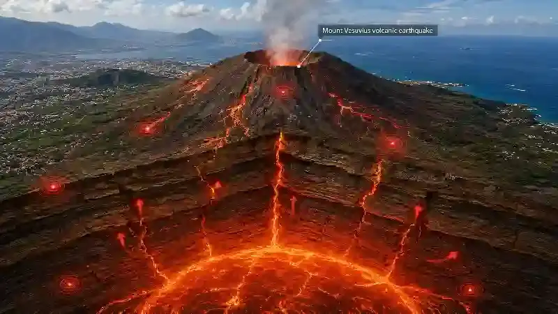 Mount Vesuvius volcanic earthquake
