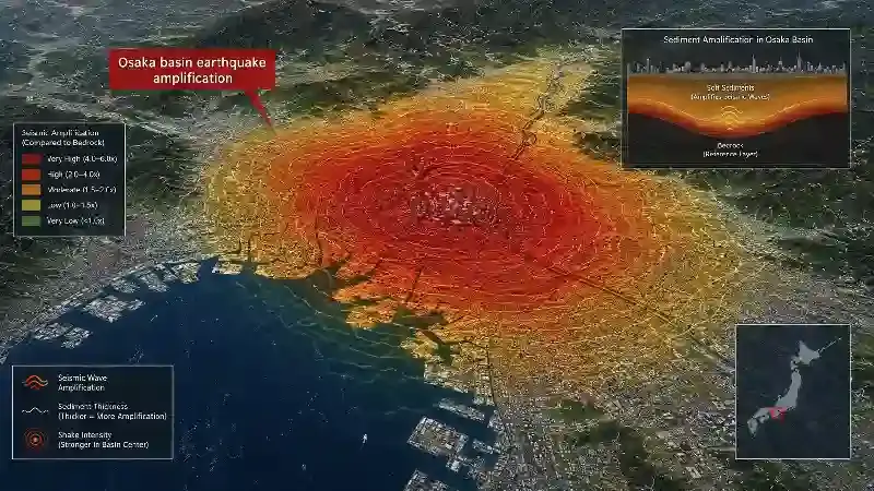 Osaka basin earthquake amplification