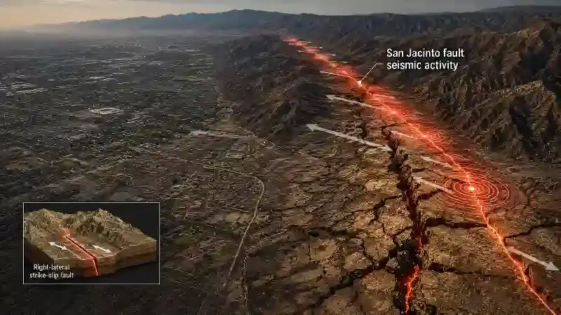San Jacinto fault seismic activity