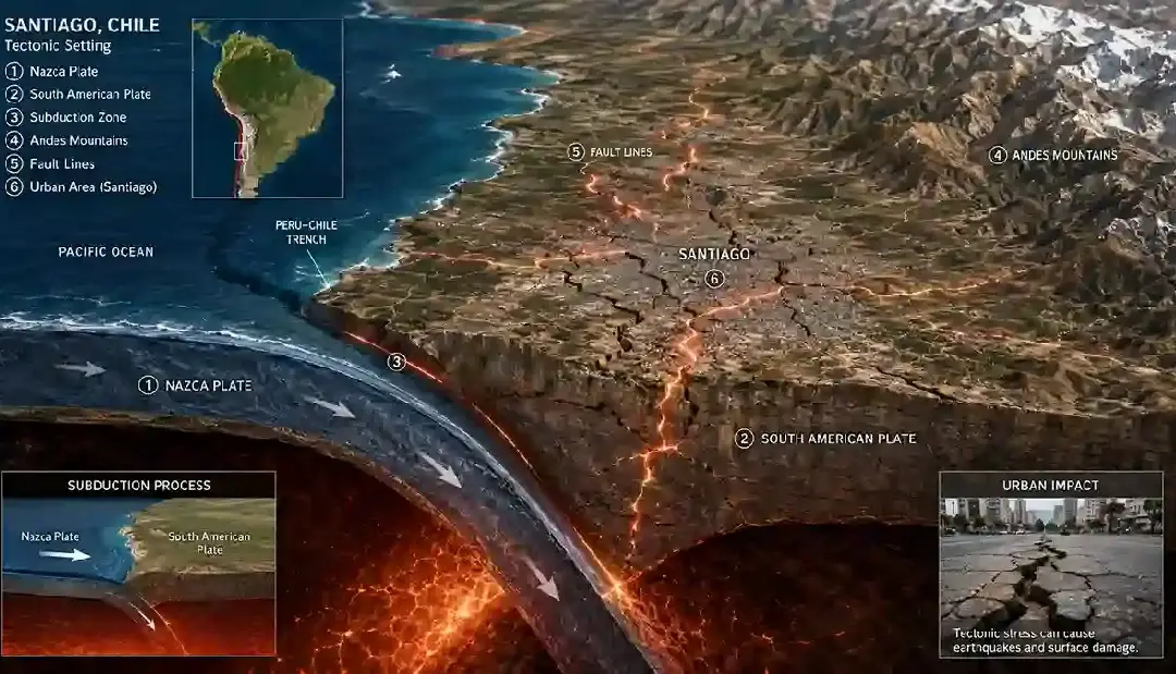 Santiago Chile Earthquakes