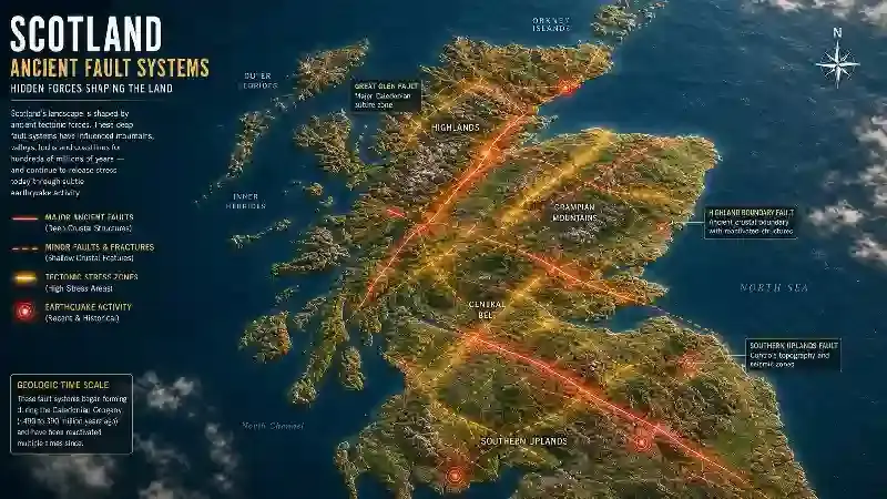 Scotland ancient fault systems