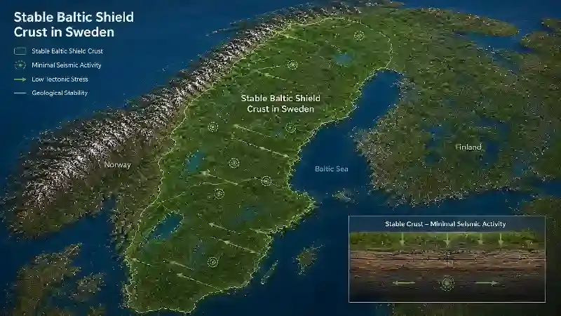 Stable Baltic Shield crust in Sweden