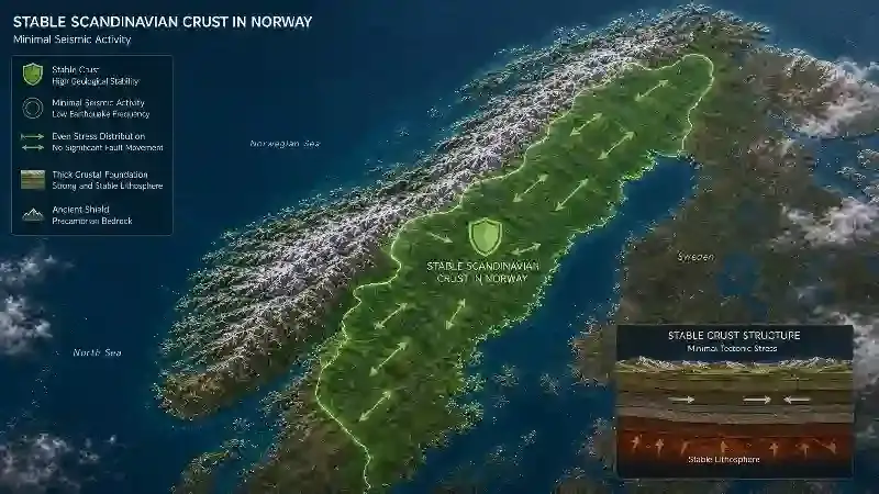 Stable Scandinavian crust in Norway