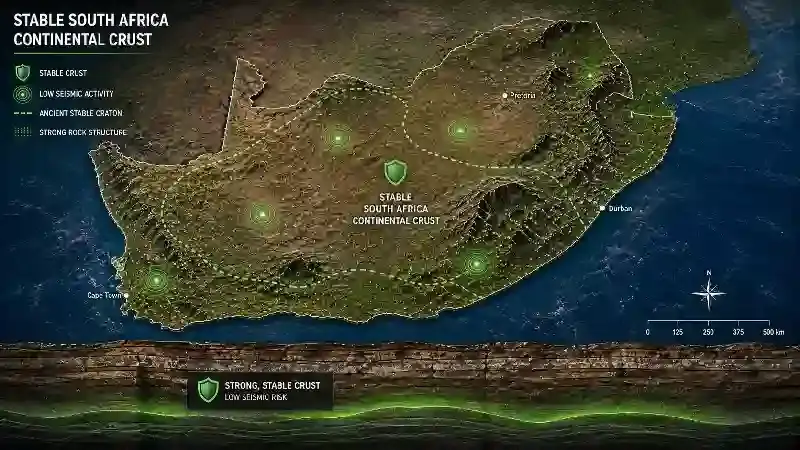 Stable South Africa continental crust