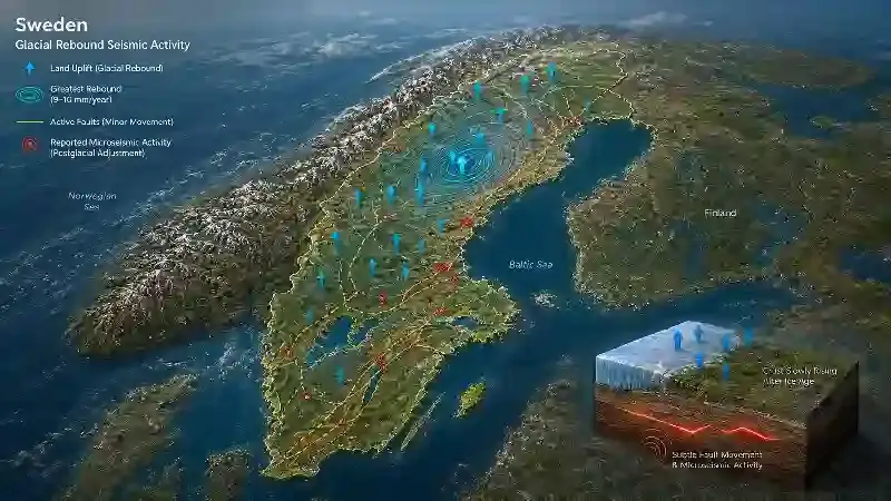 Sweden glacial rebound seismic activity