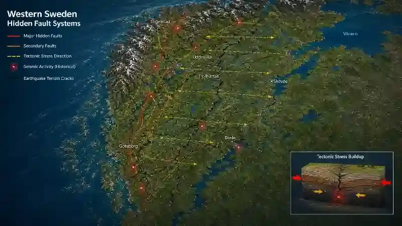 Western Sweden hidden fault systems