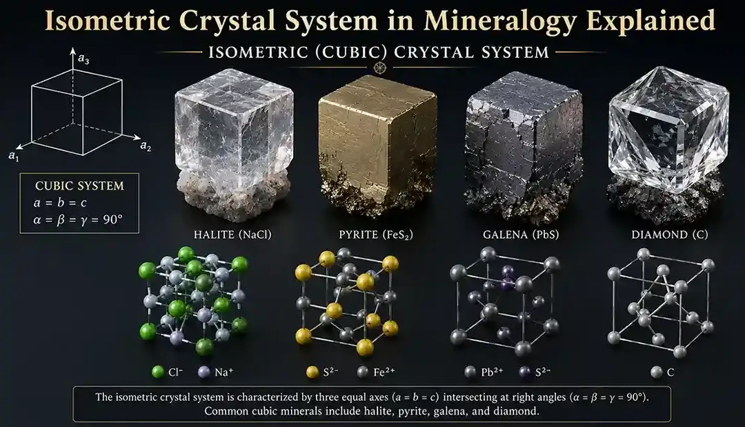 Isometric Crystal System in Mineralogy Explained