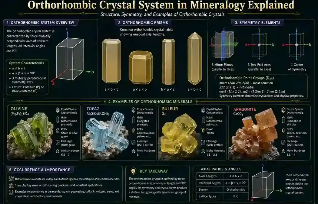 Orthorhombic Crystal System in Mineralogy Explained