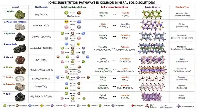 Common Solid Solution Series