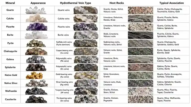 Common Vein Minerals