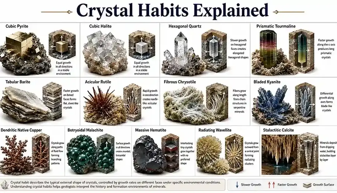 Crystal Habits Explained