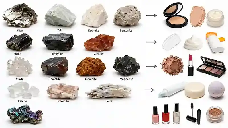 Major Minerals Used in Cosmetics