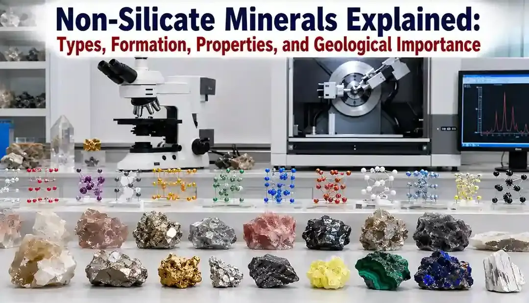 Non-silicate minerals explained infographic