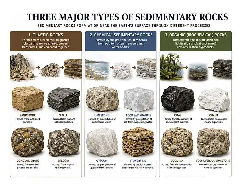 Types of Sedimentary Rocks