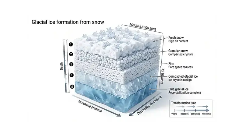 Glaciers Form