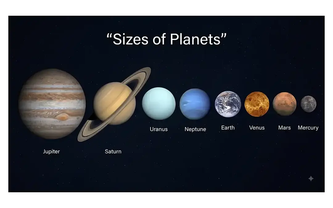 Sizes of Planets