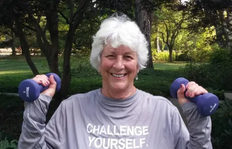 Susan Susan Halby donated $50 for every workout she missed as she attempted to get into shape over the summer.