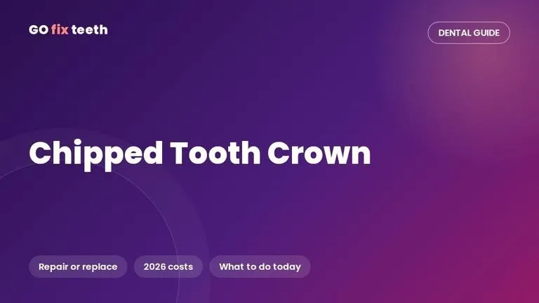 Chipped Tooth Crown: Repair, Replace, Cost & What to Do