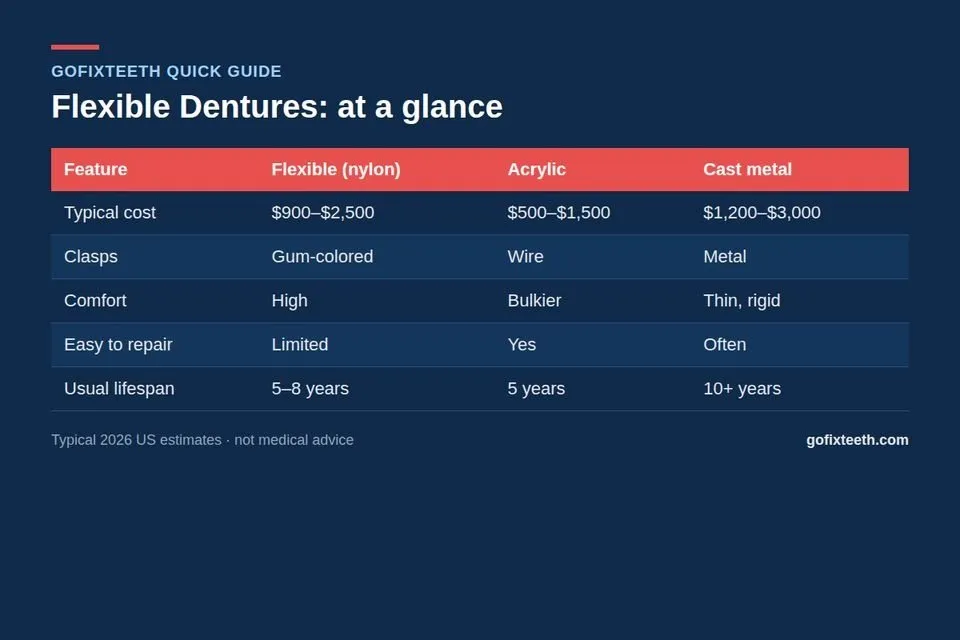 Flexible Dentures at a glance