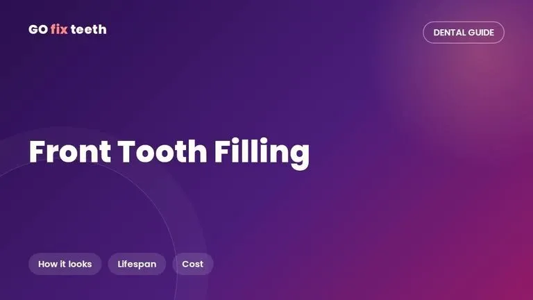 Front Tooth Filling: Look, Lifespan and Cost (2026)