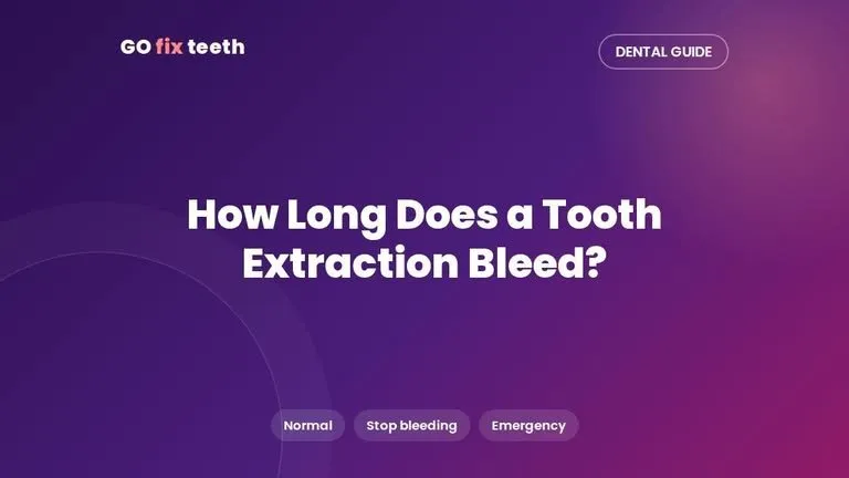 How Long Does a Tooth Extraction Bleed? Normal vs Emergency