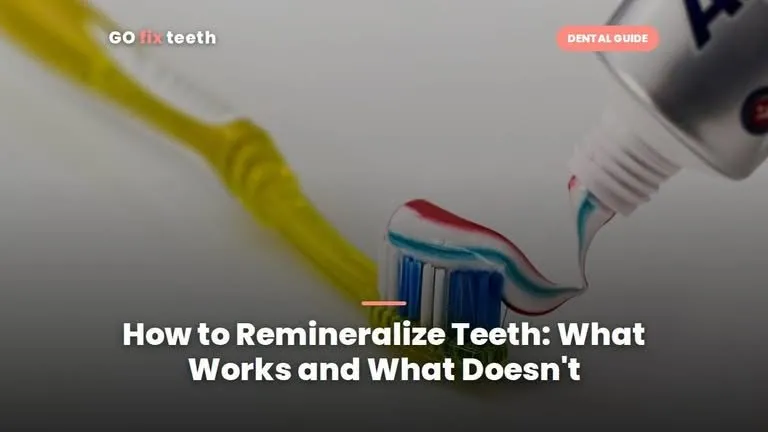 How to Remineralize Teeth: What Works and What Doesn't