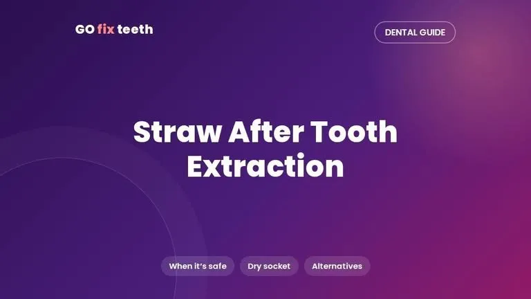 When Can I Use a Straw After Tooth Extraction?
