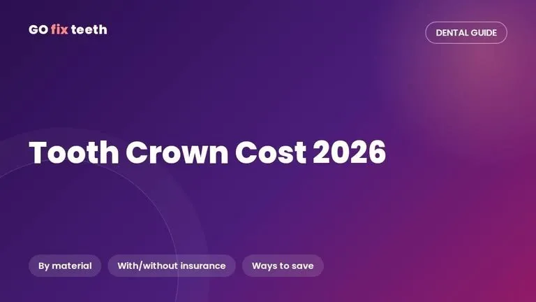 Tooth Crown Cost 2026: Prices by Material (US Guide)