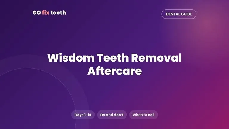 Wisdom Teeth Removal Aftercare: Day-by-Day Guide (Days 1–14)