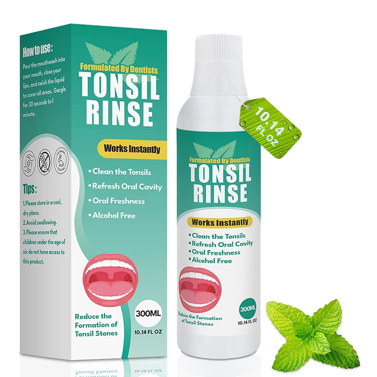 Tonsil Stone Remover with Oral Rinse Liquid