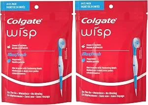 Colgate Max Fresh Wisp Disposable Mini Toothbrushes