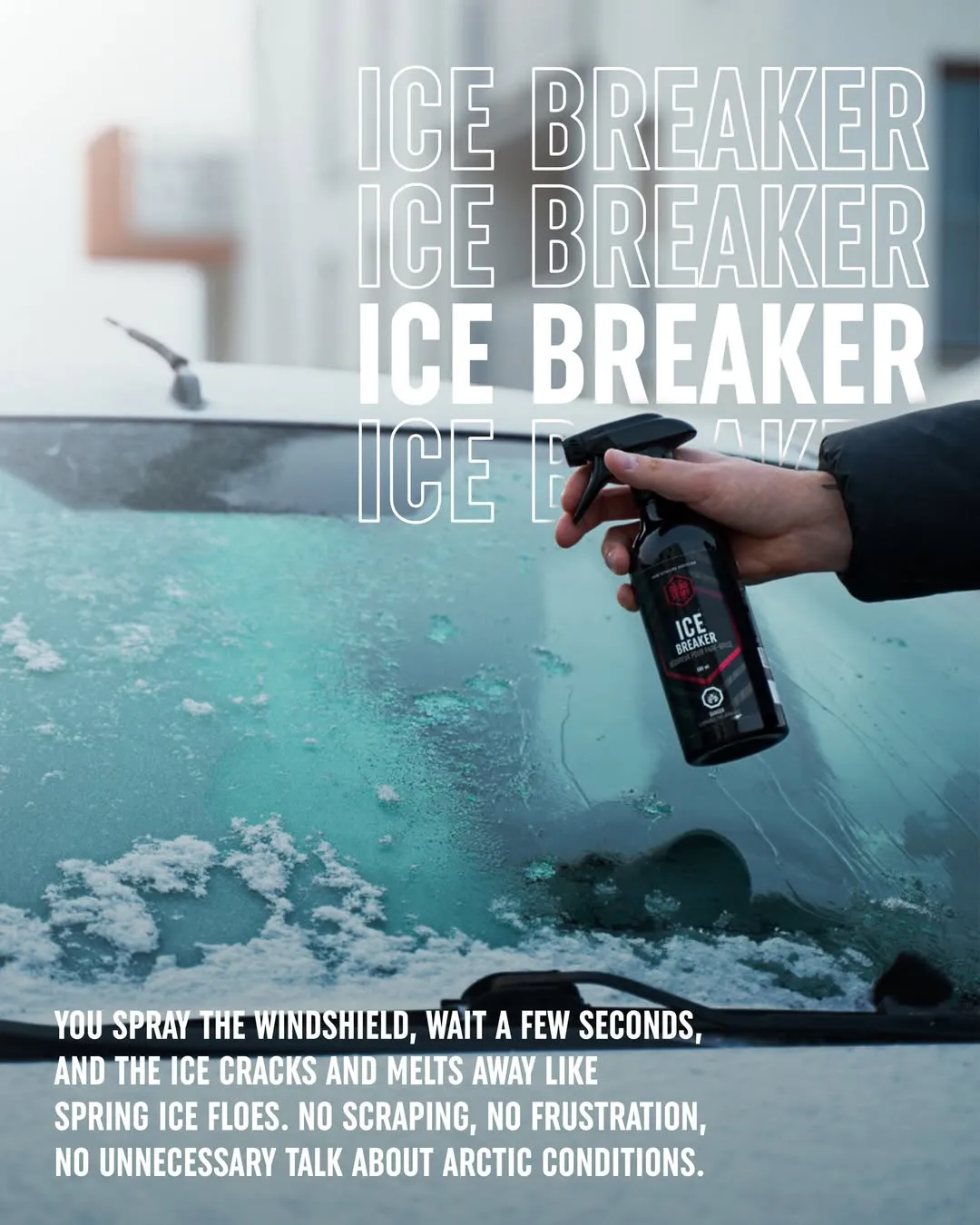 Good Stuff Ice Breaker windshield de-icer demonstration