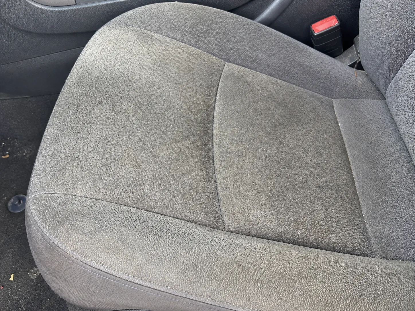 Clean fabric car seat result