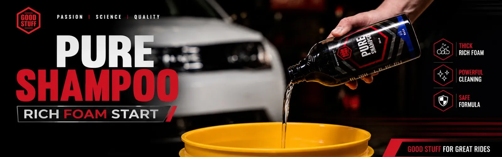 Good Stuff Pure Shampoo pH neutral car shampoo for safe maintenance washing