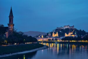 Salzburgo Austria Noche