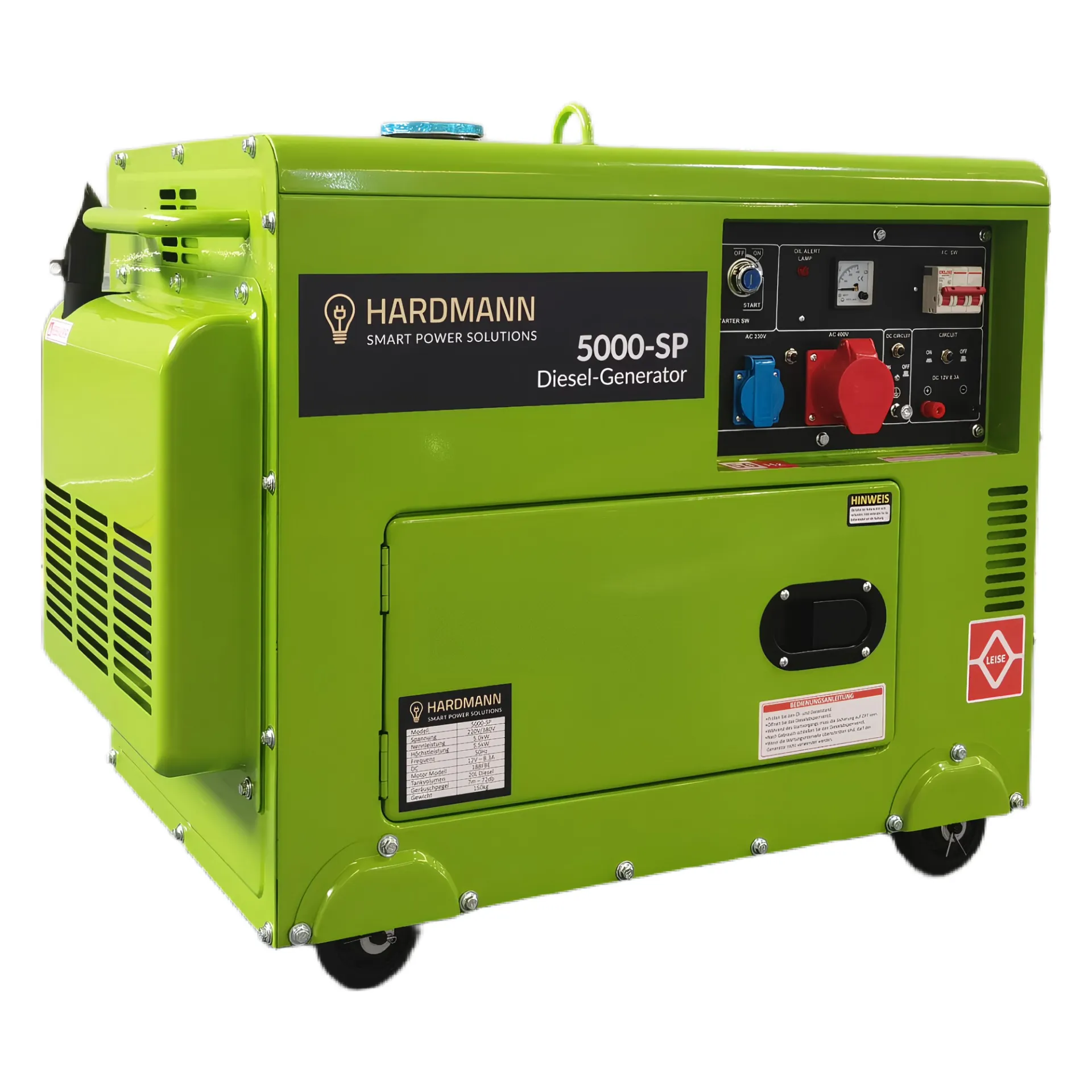 Hardmann 5000-SP Diesel-Stromerzeuger/Generator - 230/400V - 5KVA – Bild 2