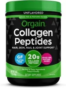 Orgain Hydrolyzed Collagen Peptides Powder, 20g Grass Fed Collagen