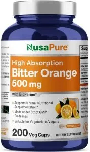 NusaPure Bitter Orange 500mg 200 Veggie Caps