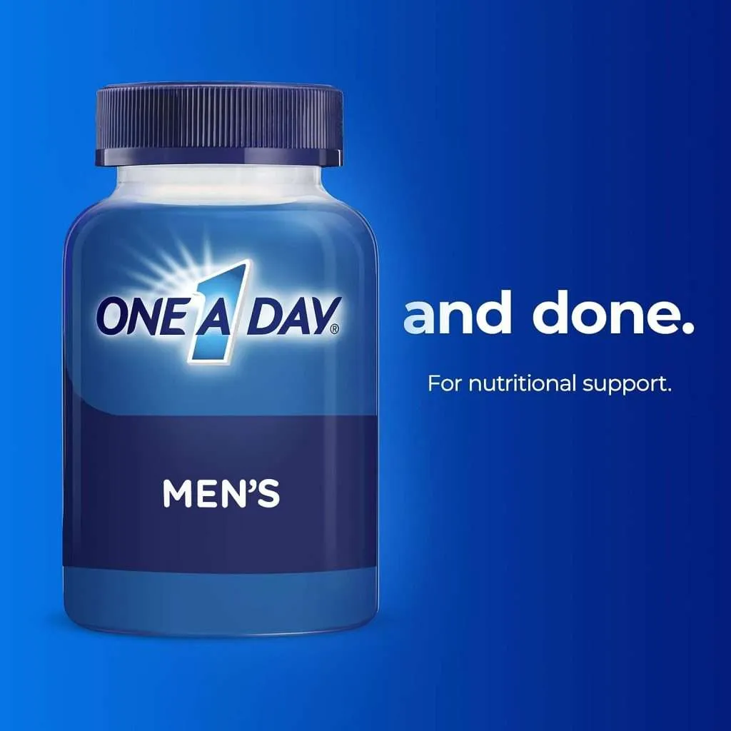 One A Day Men’s Multivitamin, Supplement Tablet with Vitamin A, Vitamin C, Vitamin D, Vitamin E and Zinc for Immune Health Support, B12, Calcium more, 200 count One A Day Men’s Multivitamin, Supplement Tablet with Vitamin A, Vitamin C, Vitamin D, Vitamin E and Zinc for Immune Health Support, B12, Calcium more, 200 count