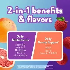 Vitafusion Multivitamin Plus Beauty -2