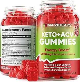 Keto Gummies - Delicious Low-Carb Snack to Boost Ketosis, Metabolism & Energy